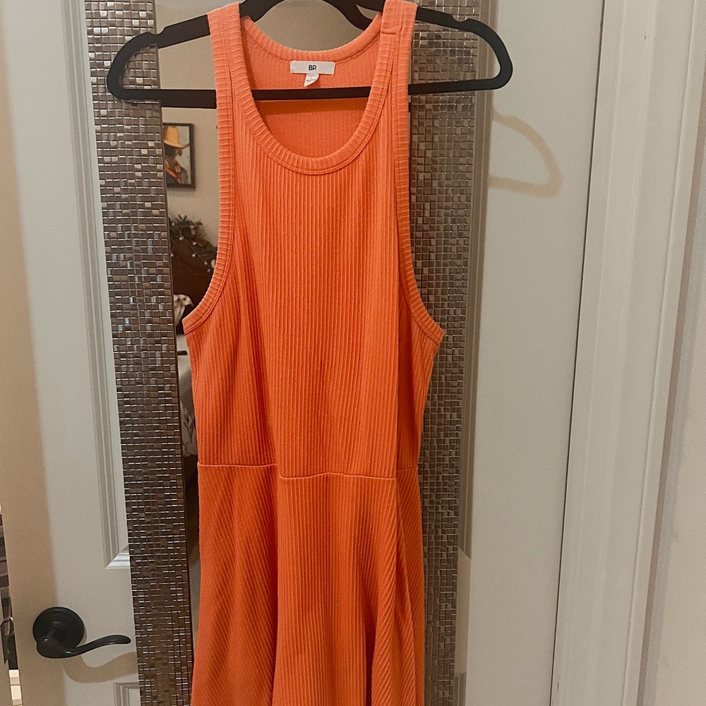 BP High Neck Orange Dress